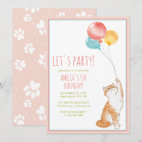 Cute Kitty Cat Balloons | Fun Pink Girls Birthday