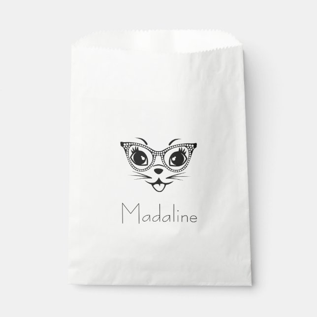 Cute Kitty Cat Favour Bag (Front)