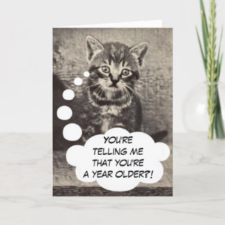 Cute Kitty Cat Kitten Happy Birthday Pussycat Card