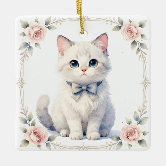 cute kitty cat ornament (Front)