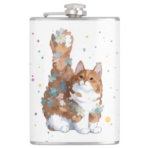 Cute Kitty Cat Pet Animal  Hip Flask