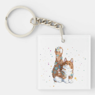 Cute Kitty Cat Pet Animal Keychain