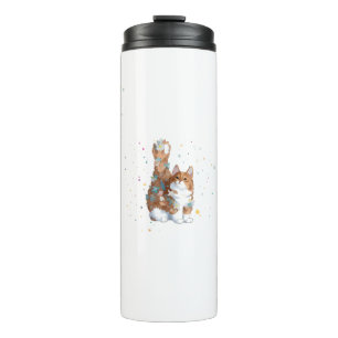 Cute Kitty Cat Pet Animal Thermal Tumbler