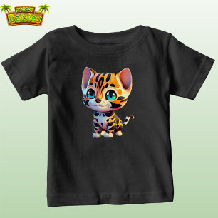 Cute kitty cat tiger wildlife animal wild kitten baby T-Shirt