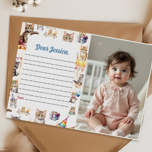 Cute Kitty Cat Time Capsule Note Message Card