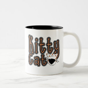 Cute Kitty Cat Tshirts and Gifts Two-Tone Coffee Mug
