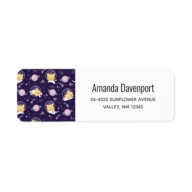 Cute Kitty Chat Astronauts Motif (Devant)