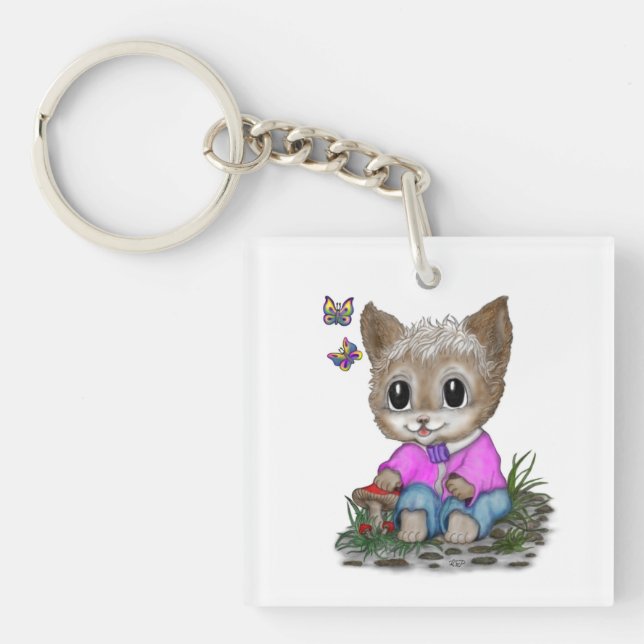 Cute Kitty Chat et Papillon (Devant)