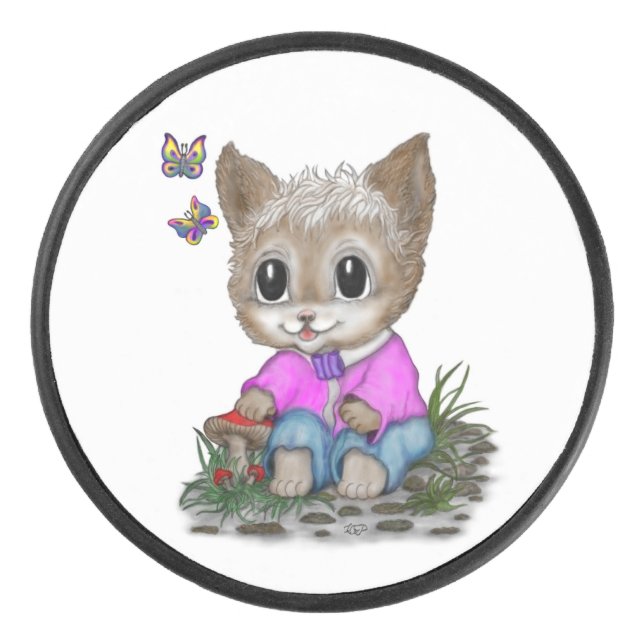 Cute Kitty Chat et Papillon (Devant)