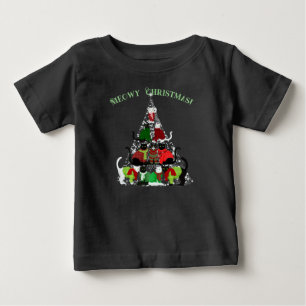 Cute Kitty Christmas Tree T-Shirt