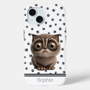Cute Kitty Custom iPhone 15 Case