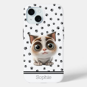 Cute Kitty Custom iPhone 15 Case