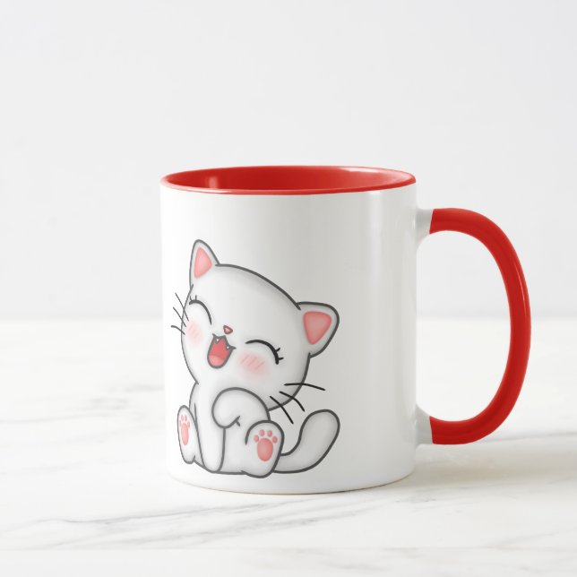 Cute kitty imprimé mug (Droite)