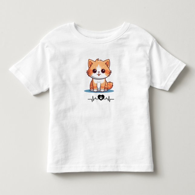 Cute Kitty Kids' T-Shirt (Front)