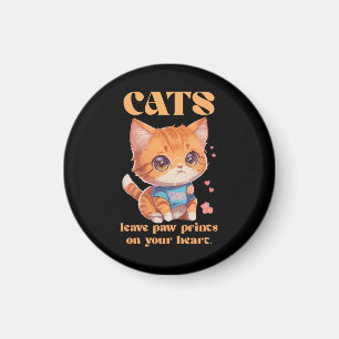 cute kitty love magnet