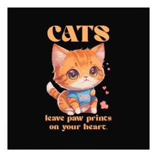 cute kitty love photo print