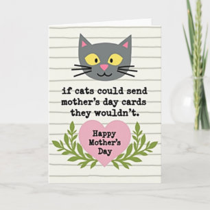 Cute Kitty Mothers Day Card