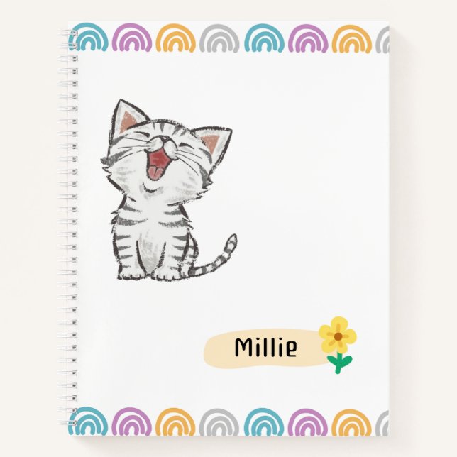 Cute Kitty Notebook (Front)