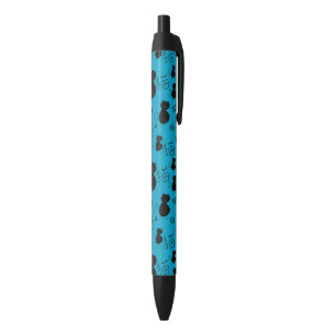 Cute kitty pattern black ink pen