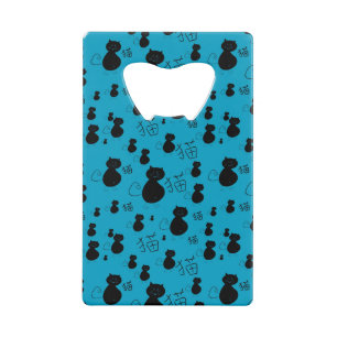 Cute kitty pattern credit card bottle opener