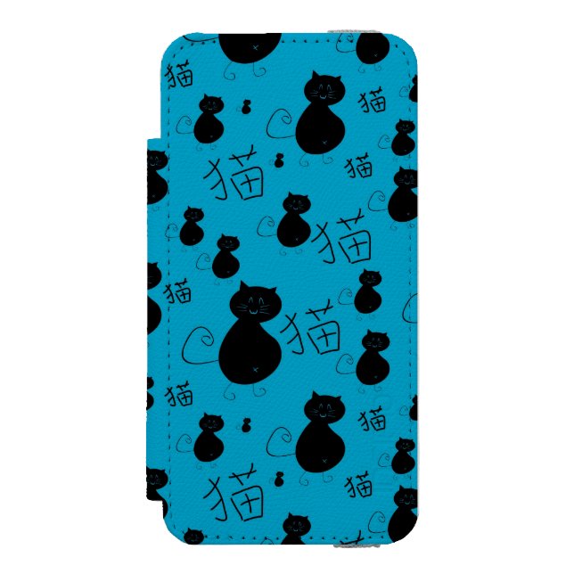 Cute kitty pattern incipio iPhone wallet case (Folio Front)