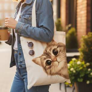 Cute Kitty Peek-A-Boo Shoulder Bag for Women