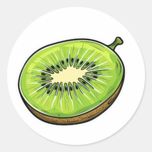 Cute Kiwi Fruit Sticker - Fresh and Fun!