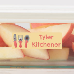 Cute knife fork spoon cutlery cartoon personalized