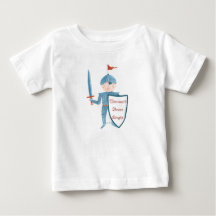 Cute knight baby boy personalized t-shirt