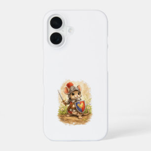 Cute Knight Mouse iPhone 16 Case Kawaii