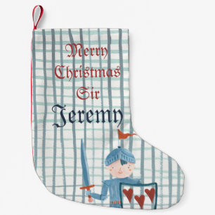 Cute Knight personalized Christmas Stocking