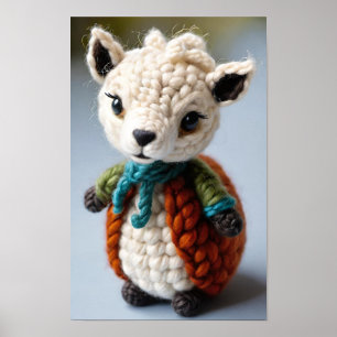 Cute Knitted Toy Poster