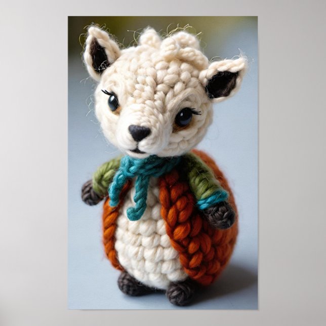 Cute Knitted Toy Poster (Front)