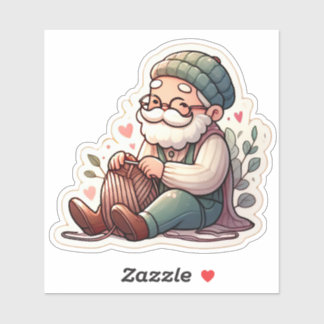 Cute knitting fan art Sticker