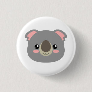 Cute Koala 1 Inch Round Button