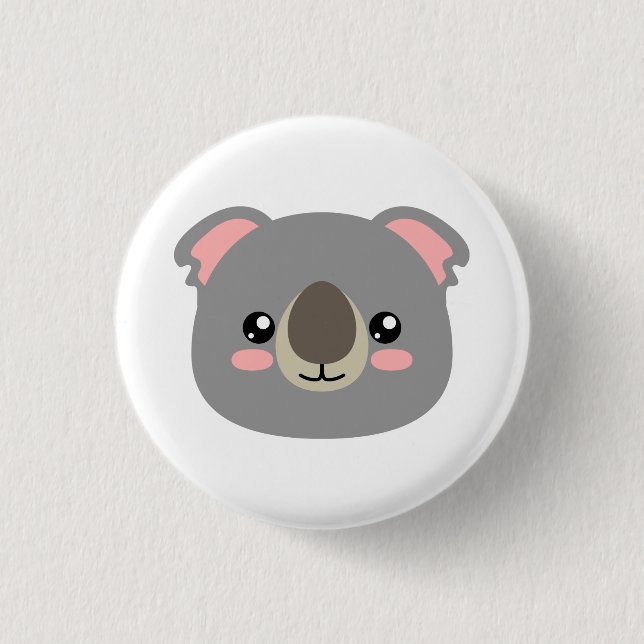 Cute Koala 1 Inch Round Button (Front)