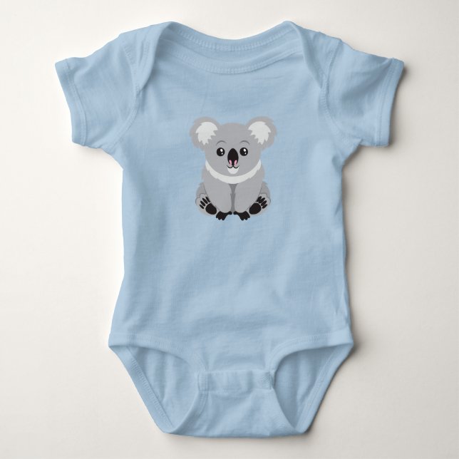 Cute Koala Baby Bodysuit (Front)