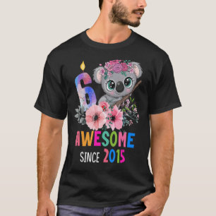 Cute Koala Bear 6 Years Birthday Outfit For Boys o T-Shirt