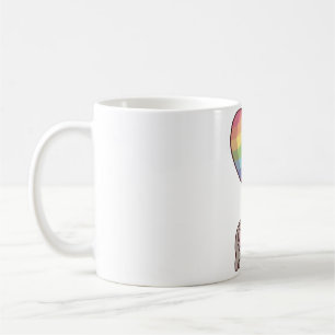 Cute Koala Bear and Rainbow Balloon Coffee Mug