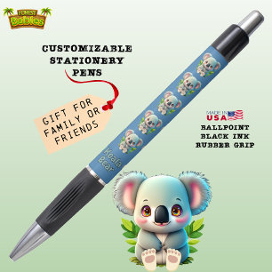 Cute Koala Bear Australian Animal Graphic Blue 🐨 Pen