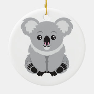 Cute Koala Bear Ceramic Ornament