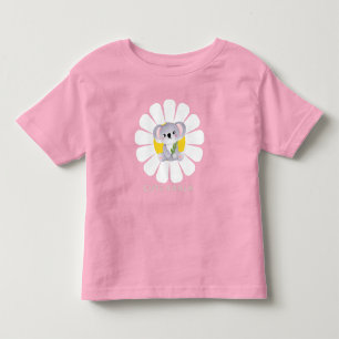 Cute koala Bear daisy flower Zoo Animal Love Toddler T-shirt