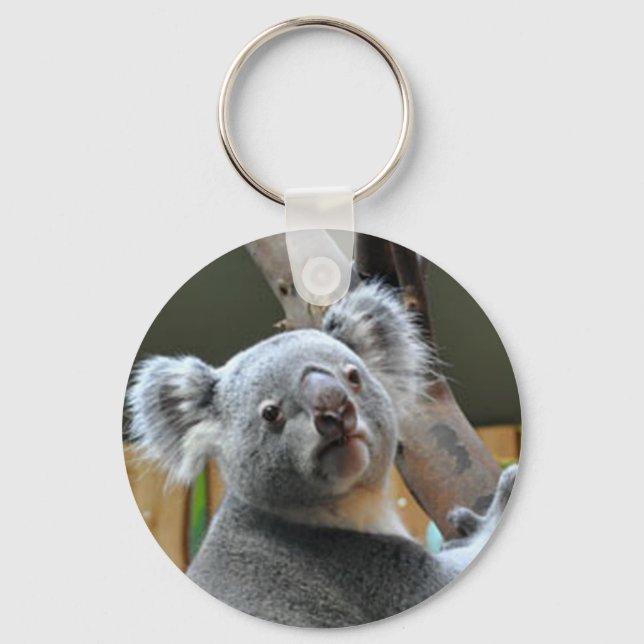 "Cute Koala Bear" design  gifts and products Keychain (Front)