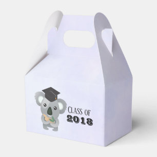 Cute Koala Bear in Graduation Cap Class of Favor Box