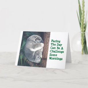 CUTE KOALA BEAR IN TREE/HUMOR/FRIENDSHIP CARD