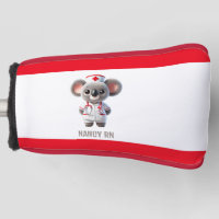 Cute Koala Bear Nurse with Red Stethoscope
