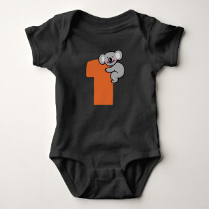 Cute Koala Bear One Sweet Year 1st Birthday Baby Bodysuit