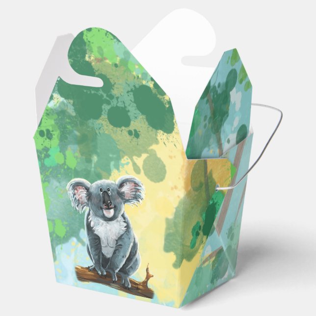 Cute Koala Bear Party Centre Favor Box (Opened)