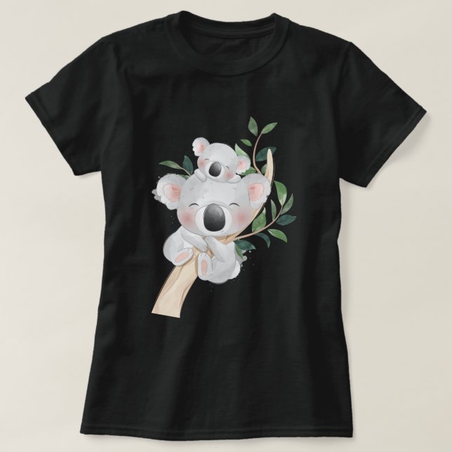 Cute Koala Bear  T-Shirt (Design Front)