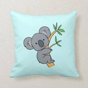 Cute Koala Bear Throw Pillow